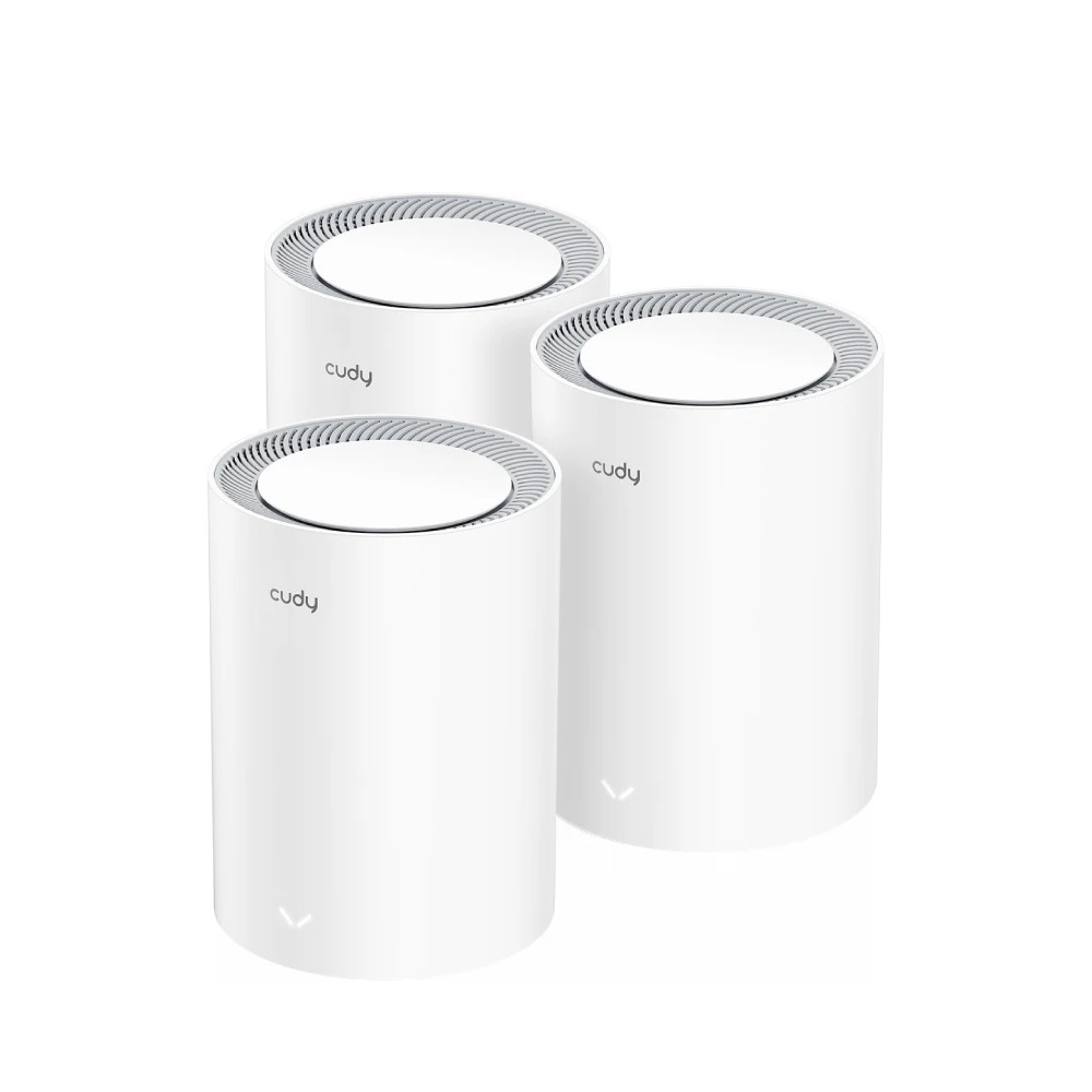 [M3000(3-Pack)] Cudy AX3000 2.5G Dual Band Wi-Fi 6 Mesh System 3-Pack