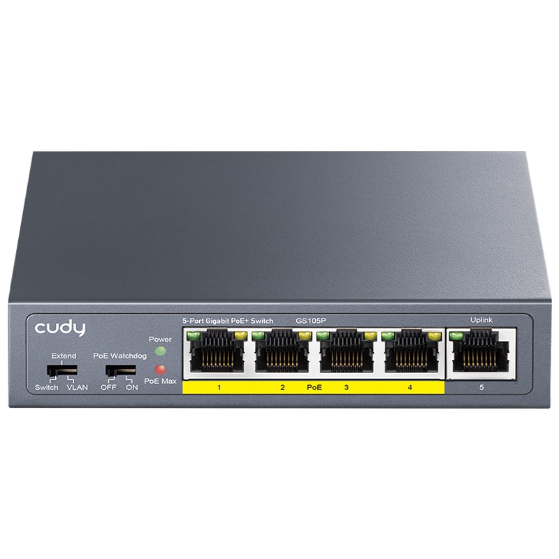 Cudy 5-Port Gigabit PoE+ Switch 36W