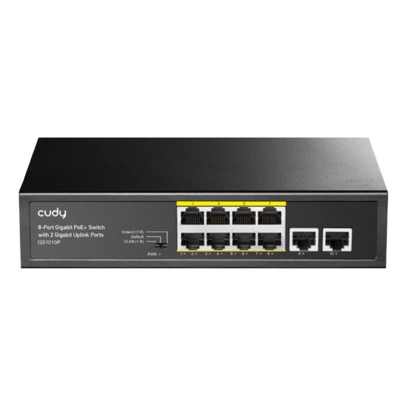 Cudy 8-Port Gigabit PoE+ Switch with 2 Gigabit Uplink Ports 120W